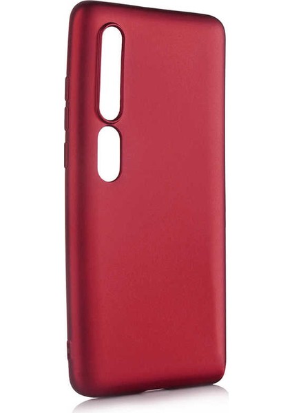 Xiaomi Mi 10 Kılıf Mat Premium Silikon Kılıf - Bordo
