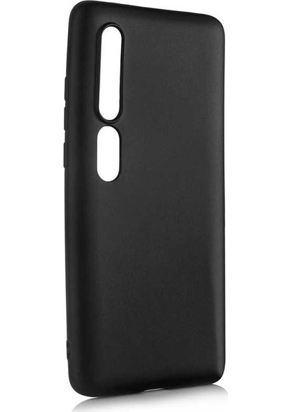 Xiaomi Mi 10 Kılıf Mat Premium Silikon Kılıf - Siyah