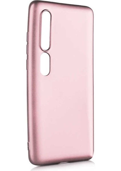 Xiaomi Mi 10 Kılıf Mat Premium Silikon Kılıf - Rose + Tam Kaplayan 6d Polymer Nano Ekran Koruyucu