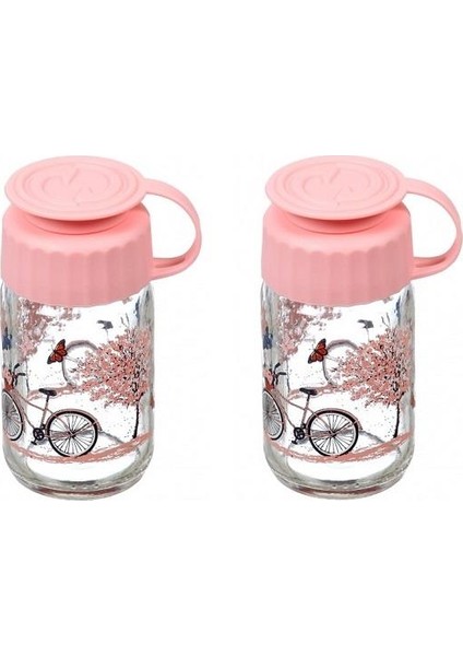 Bisiklet Desenli Cam Tuzluk 67 cc 2 Ad.