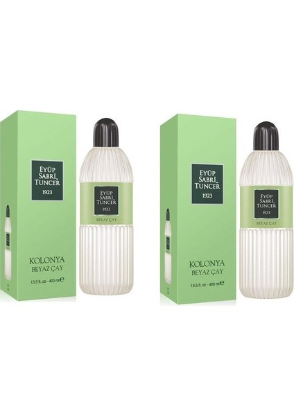 Beyaz Çay Kolonyası Silindir Pet Şişe 400 ml 2 Adet
