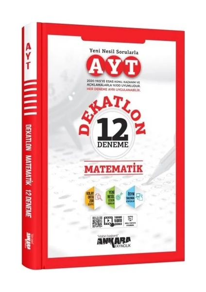 Ankara Yayıncılık AYT Dekatlon Matematik 12 Deneme Sınavı