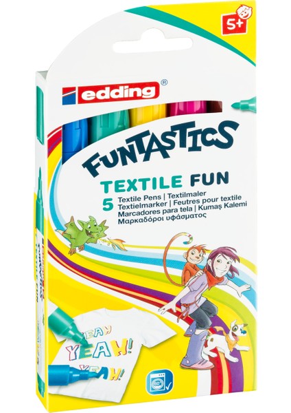 Funtastics Kumaş Boyama Kalemi 5'Li Set