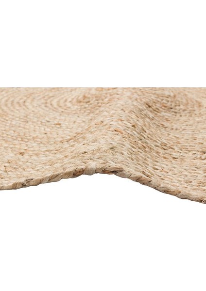 Juno Ech 01R Natural Jüt El Dokuma Yuvarlak Halı Hasır Kilim 120 x 120 cm modelleri