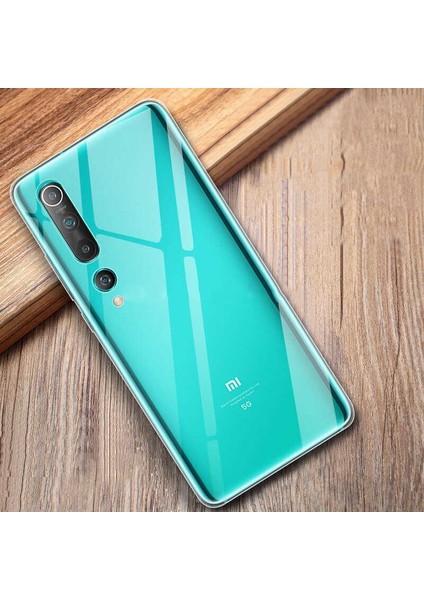 Case 4U Xiaomi Mi 10 Kılıf A+ Şeffaf Lüx Süper Yumuşak 0.3mm Ince Slim Silikon*