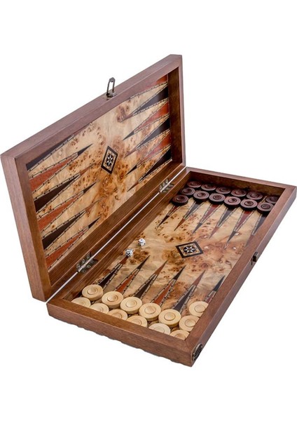 Klasik Tavla İşlemeli Büyük Boy 50 x 50 cm