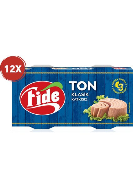 Bütün Dilim Ton Balığı Klasik 2 x 160 gr 12 Paket (24 Teneke)