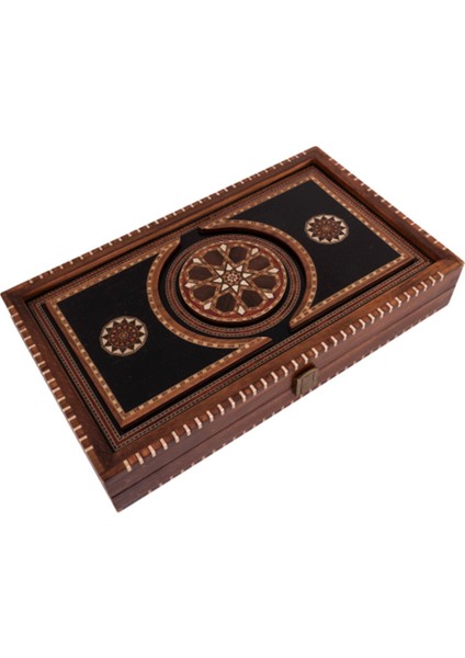 Genius Oymalı Tavla Büyük 52 x 30 x 8,5 cm
