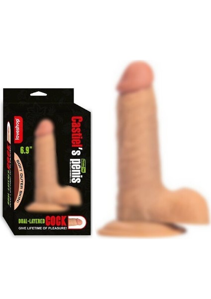 Castiels 17 cm Vantuzlu Gerçekçi Realistik Dildo Penis