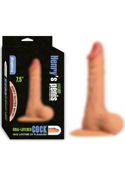 Henrys 18 cm Vantuzlu Gerçekçi Realistik Dildo Penis