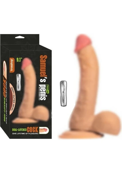 Samuels 23 cm Gerçekçi Titreşimli Realistik Vibratör Penis