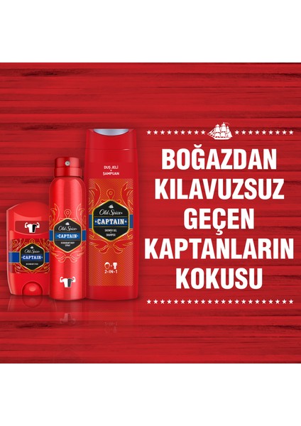 Duş Jeli & Şampuan 400 ml + Deo 150 ml + Deo Stick Capt 50 ml