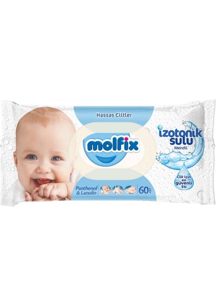 MOLFIX IZOTONIK SULU HASSAS ISLAK HAVLU 60 LI