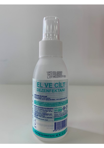 El ve Cilt Dezenfektanı 100 ml modelleri