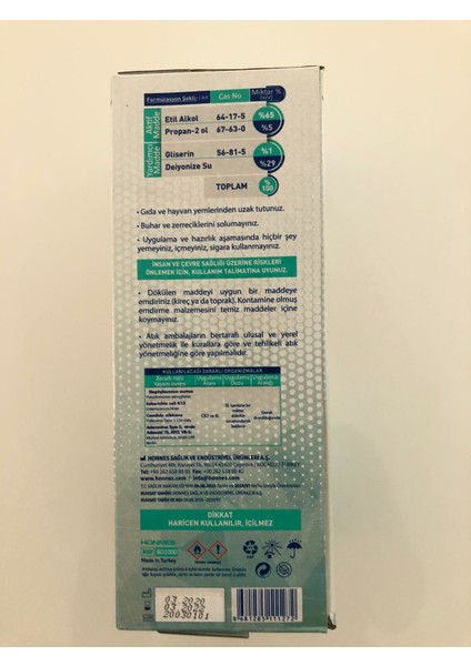 El ve Cilt Dezenfektanı 1 lt modelleri