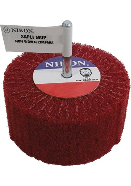 Saplı Mop Zımpara 80 Kum 60 x 30 x 6 mm