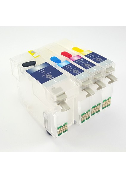 Epson T1301-T1304 Uyumlu Kolay Dolan Kartuş - 4 Renk