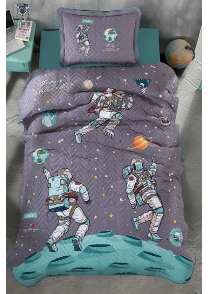 Genç Yatak Örtüsü Space Antrasit