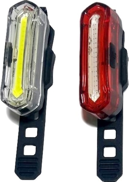 Bisiklet Ön Arka Far Set USB Şarjlı JY-6055