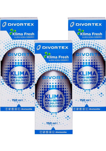 Limon Kokulu Klima Fresh - Temizleyici Klima150 ml 3 Adet