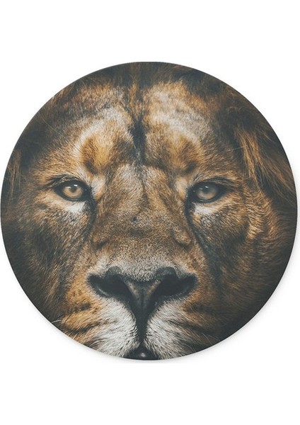 Aslan Yuvarlak Mouse Pad