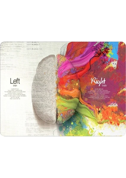 Right And Left Side Of Brain Mouse Pad