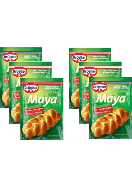 Dr Oetker Instant Kuru Maya 10 gr x 6 Paket