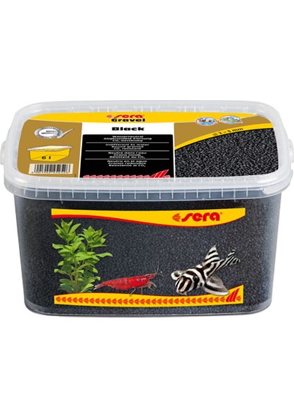 Akvaryum Kumu Siyah 2-3 mm 6 Litre
