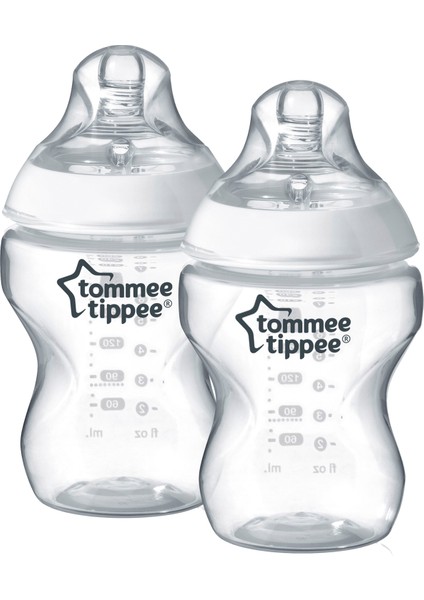 PP Closer to Nature Biberon, 260 ml x 2 - Beyaz