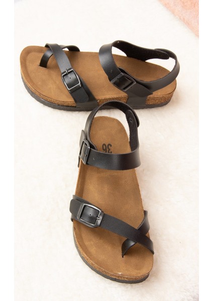 Siyah Kadın Sandalet H777786009