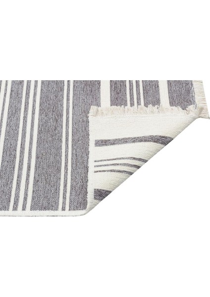 Mondo Md 02 Gümüş Yıkanabilir Çift Taraflı Pamuk Kilim