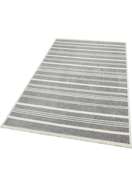 Mondo Md 02 Gümüş Yıkanabilir Çift Taraflı Pamuk Kilim