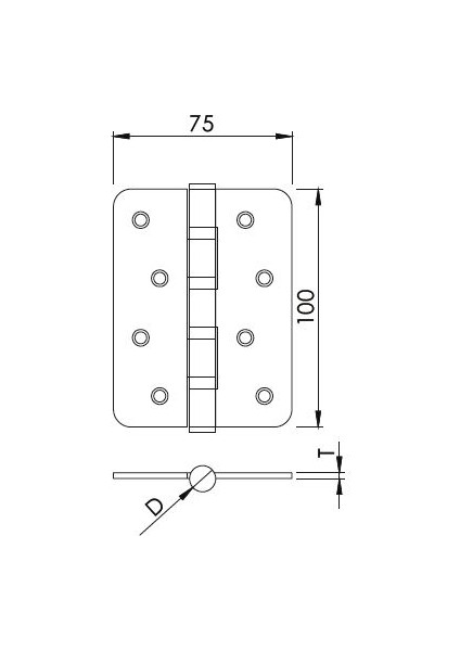Paslanmaz Menteşe Oval 2.2 mm fiyatları