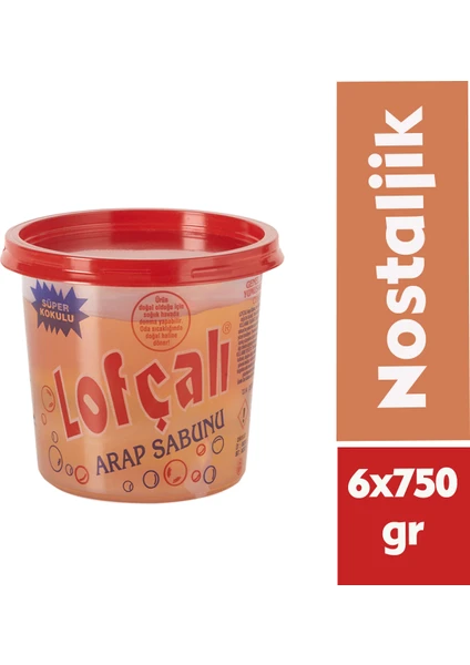 Arap Sabunu Kase 750 GR x 6 Adet