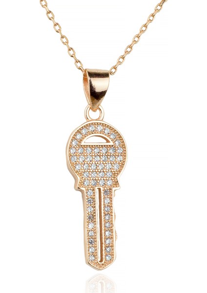 Paveli Anahtar Kolye Rose