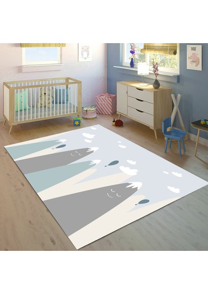 Dağ 100 x 150 cm Bİ09 Çocuk Odası Halısı