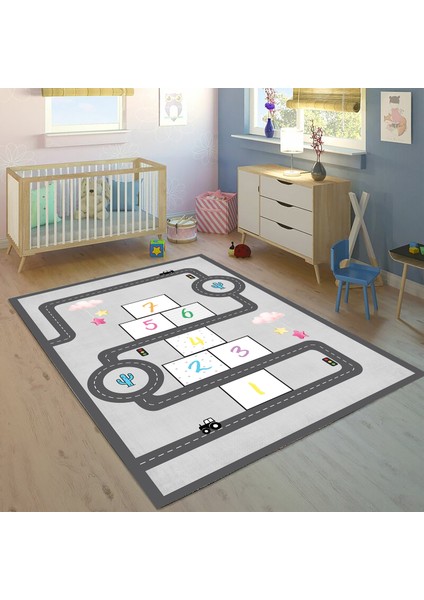Oyun Eğitici 100 x 150 cm Bİ21 Çocuk Odası Halısı