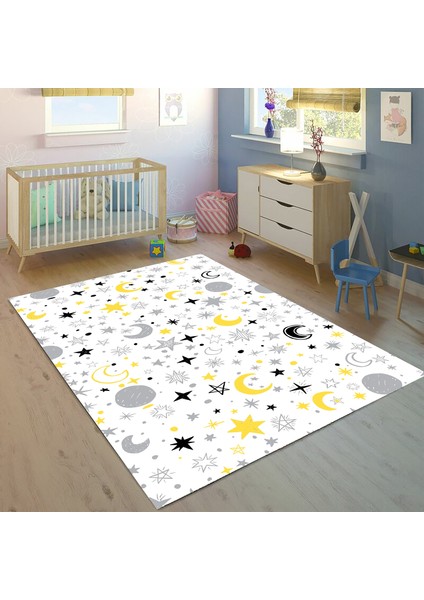 Yıldızlı 100 x 150 cm Bİ22 Çocuk Odası Halısı
