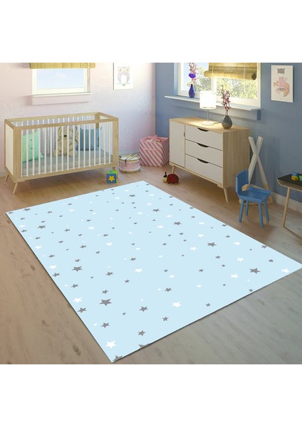 Yıldızlı 100 x 150 cm Bİ76 Çocuk Odası Halısı