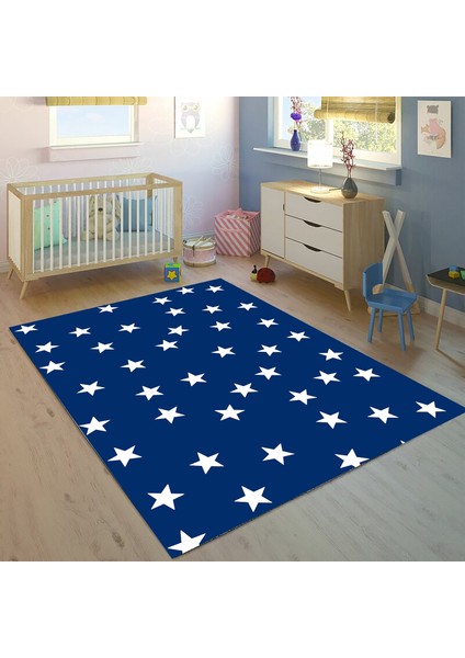 Yıldızlı 100 x 150 cm Bİ81 Çocuk Odası Halısı