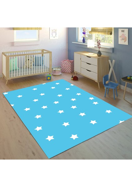 Yıldızlı 100 x 150 cm Bİ85 Çocuk Odası Halısı