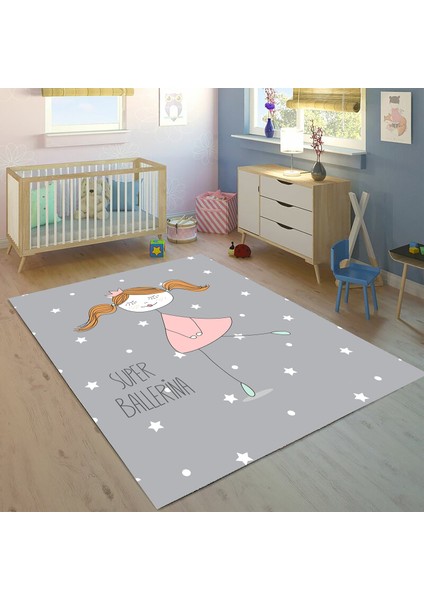 Sevimli Kız 100 x 150 cm Bİ93 Çocuk Odası Halısı