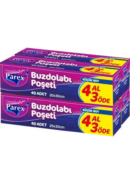 Buzdolabı Poşeti Küçük Boy 4 Al 3 Öde