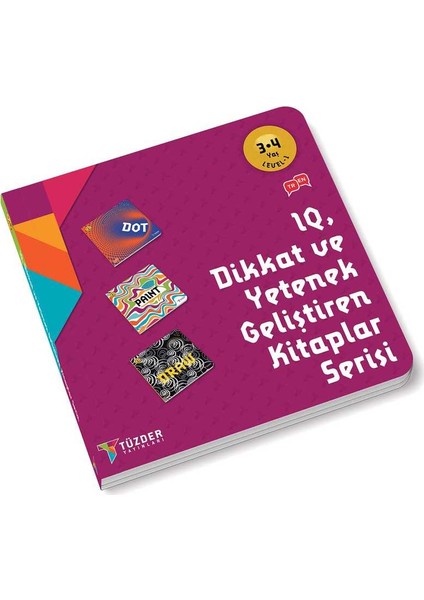 IQ Dikkat ve Yetenek Geliştiren Kitaplar Serisi 3-4 Yaş Level 1-2 (6 Kitap Takım)