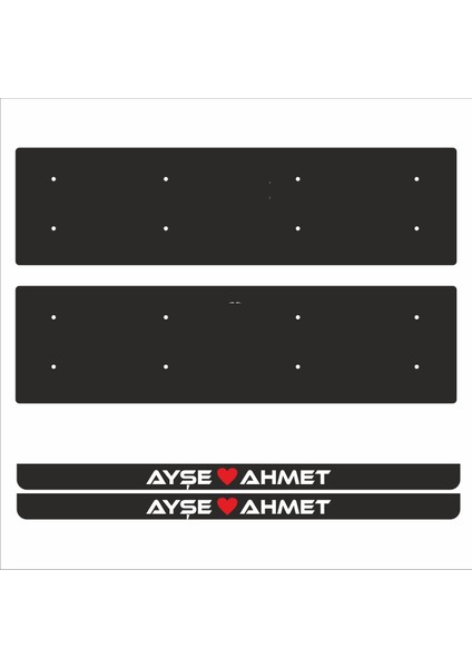 Sevililere Özel İsimli Tamboy Pleksi Plakalık (2 Adet)