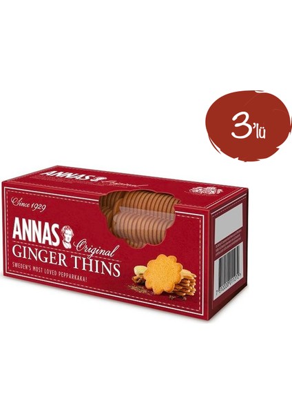 Zencefilli Bisküvi 150 gr - 3 Paket