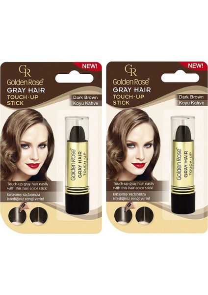 Golden Rose Gray Hair Koyu Kahve Saç Kapatıcı No:02 2 Adet