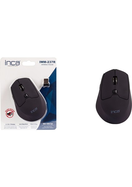 IWM-237R 600-1600DPI 4 Level Silent Wireless Mouse