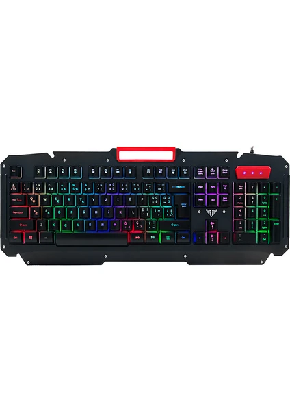 KB-R800 Metafor RGB Q Metal Yüzey Oyuncu Klavye