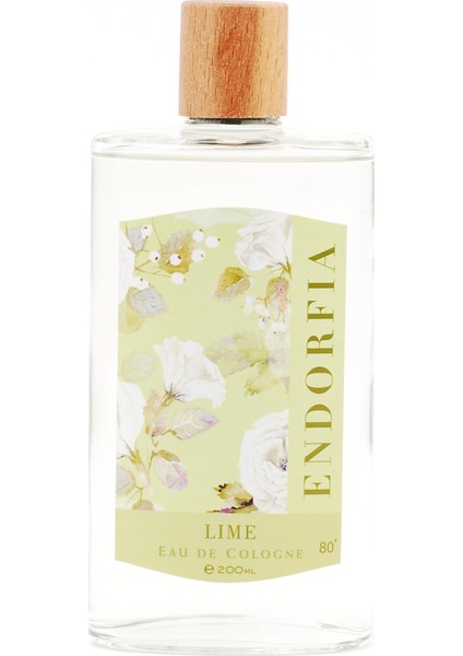 Misket Limon Kolonya 80 Derece 200 ml Cam Şişe Ahşap Kapak
